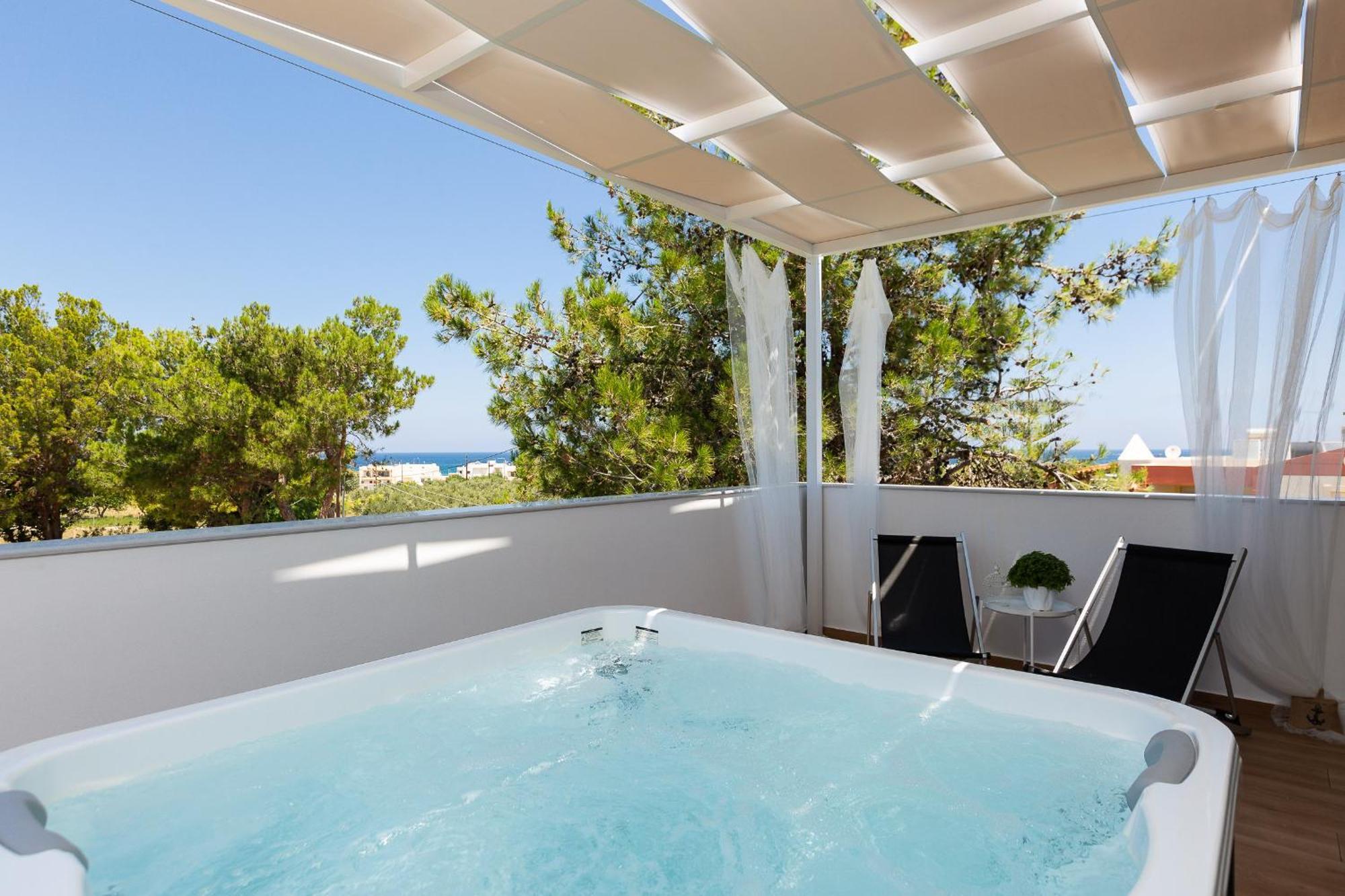 Nisos Villa, Pool & Heated Spawhirlpool, Walking To Beach, By Thinkvilla Sfáka Extérieur photo