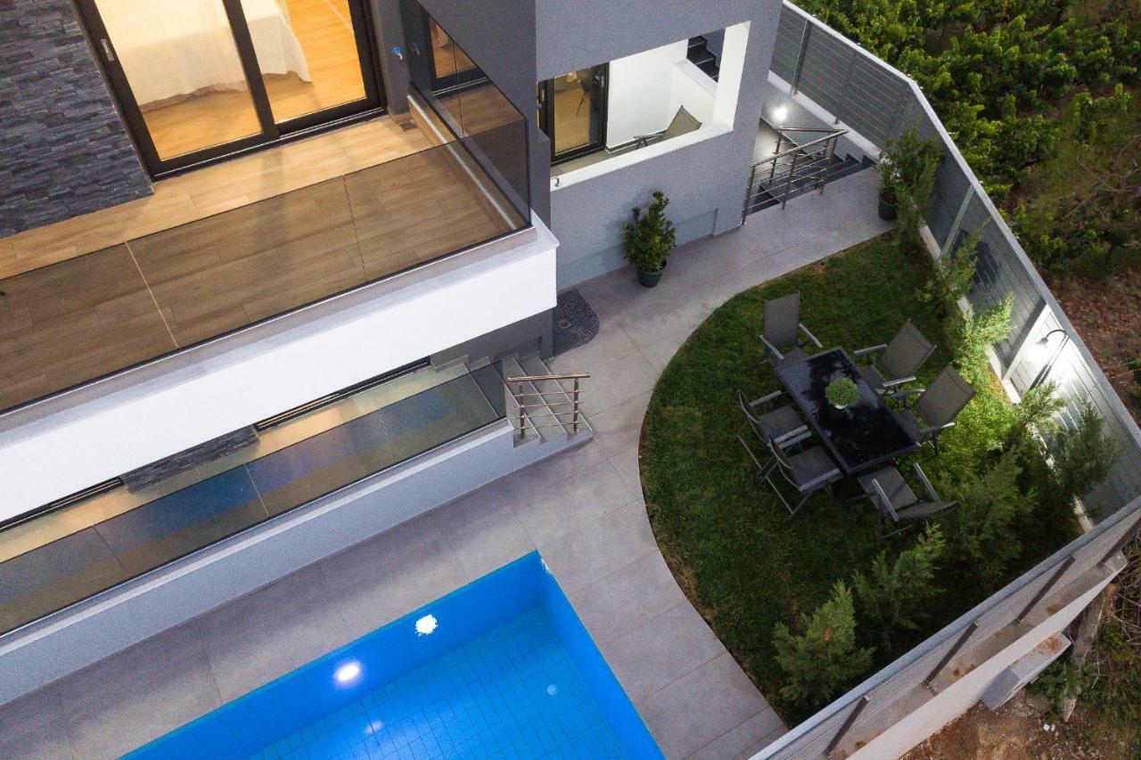 Nisos Villa, Pool & Heated Spawhirlpool, Walking To Beach, By Thinkvilla Sfáka Extérieur photo
