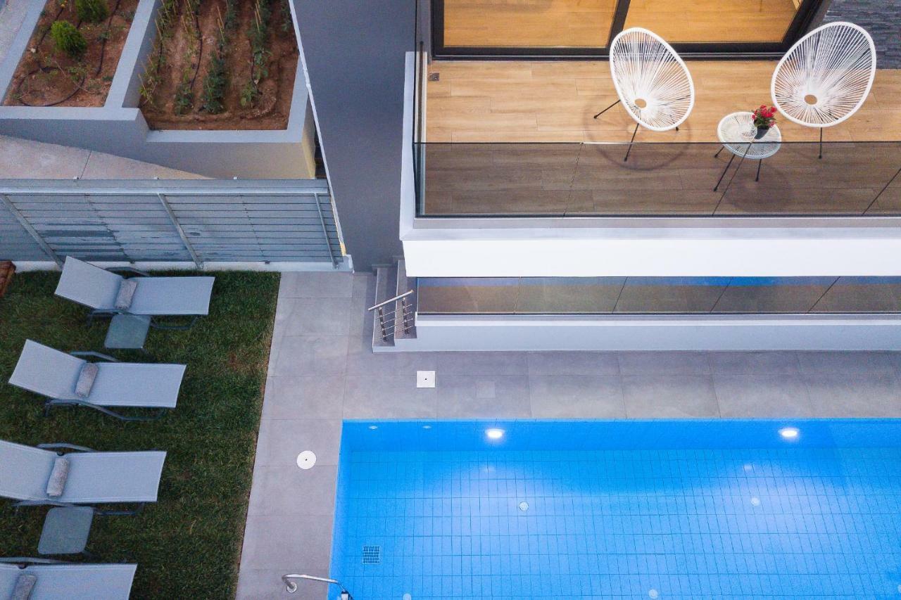 Nisos Villa, Pool & Heated Spawhirlpool, Walking To Beach, By Thinkvilla Sfáka Extérieur photo