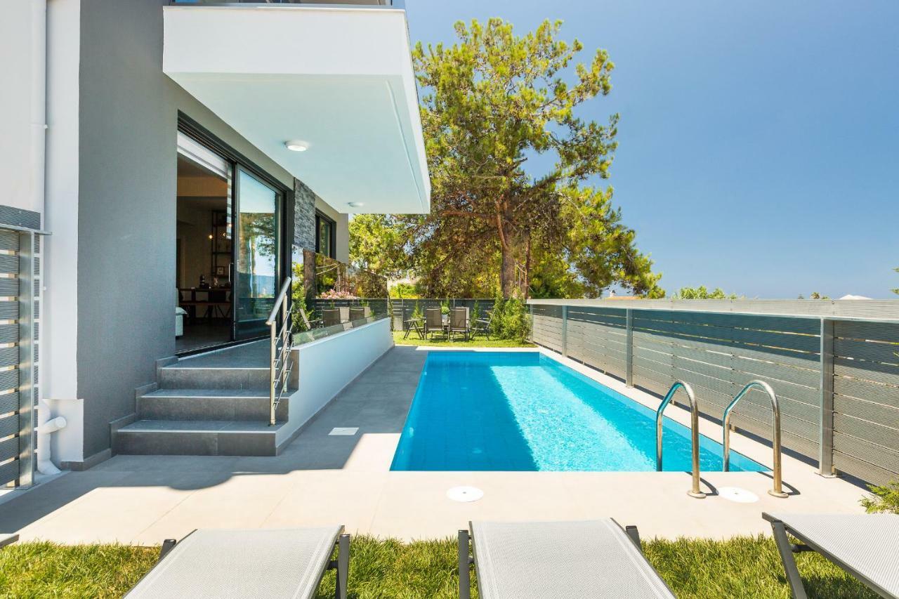 Nisos Villa, Pool & Heated Spawhirlpool, Walking To Beach, By Thinkvilla Sfáka Extérieur photo
