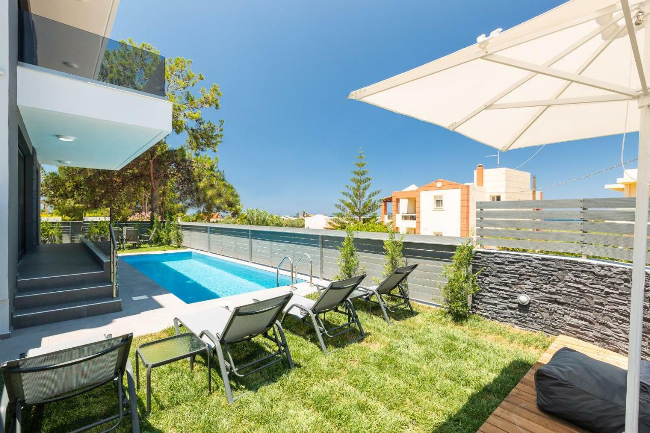 Nisos Villa, Pool & Heated Spawhirlpool, Walking To Beach, By Thinkvilla Sfáka Extérieur photo