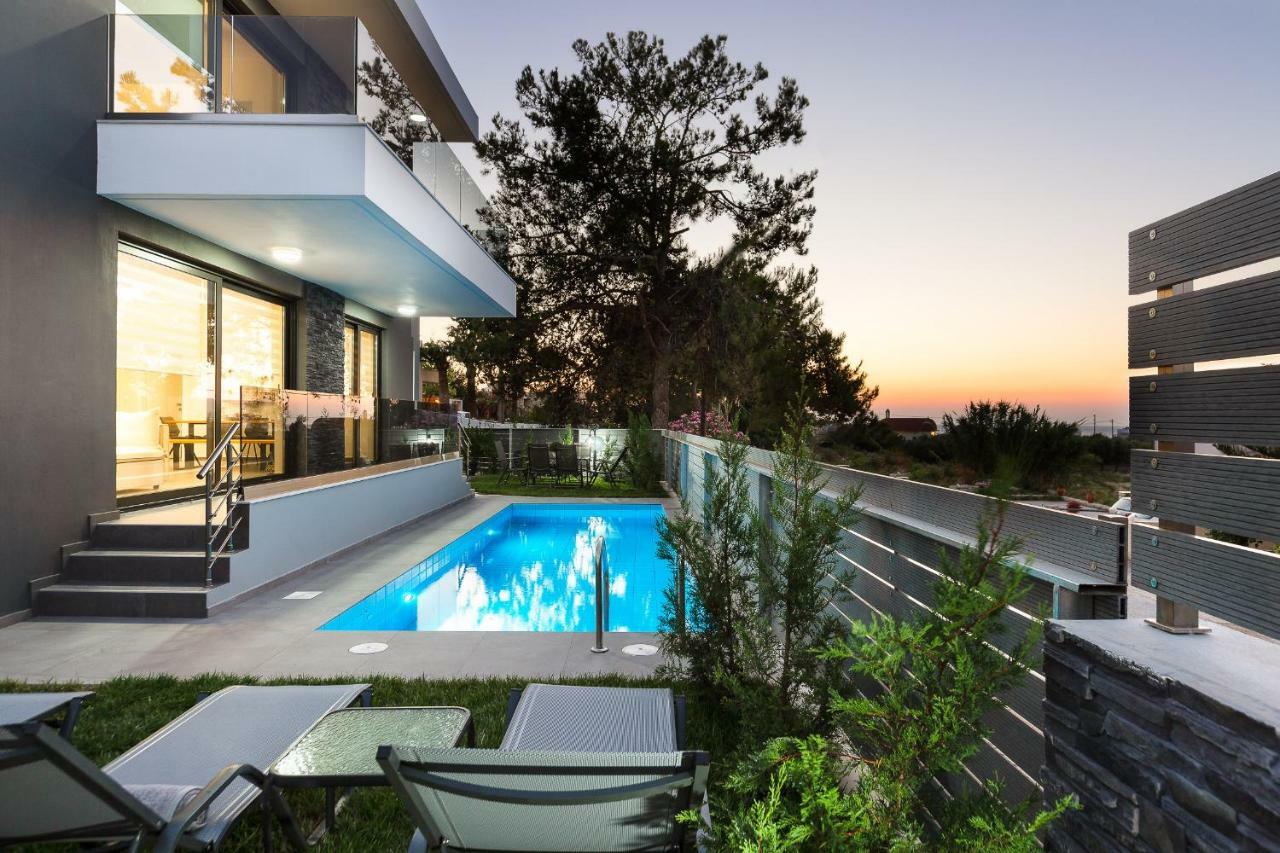 Nisos Villa, Pool & Heated Spawhirlpool, Walking To Beach, By Thinkvilla Sfáka Extérieur photo